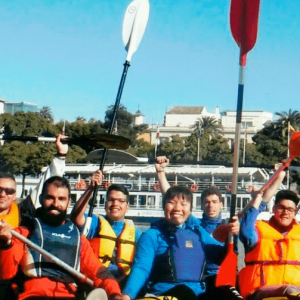 Kayak In Seville Banner
